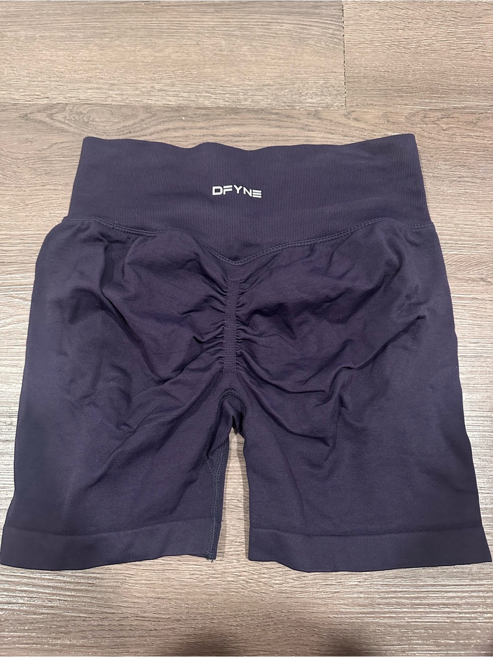 DFYNE High-Waist Scrunch Bike Shorts - Black